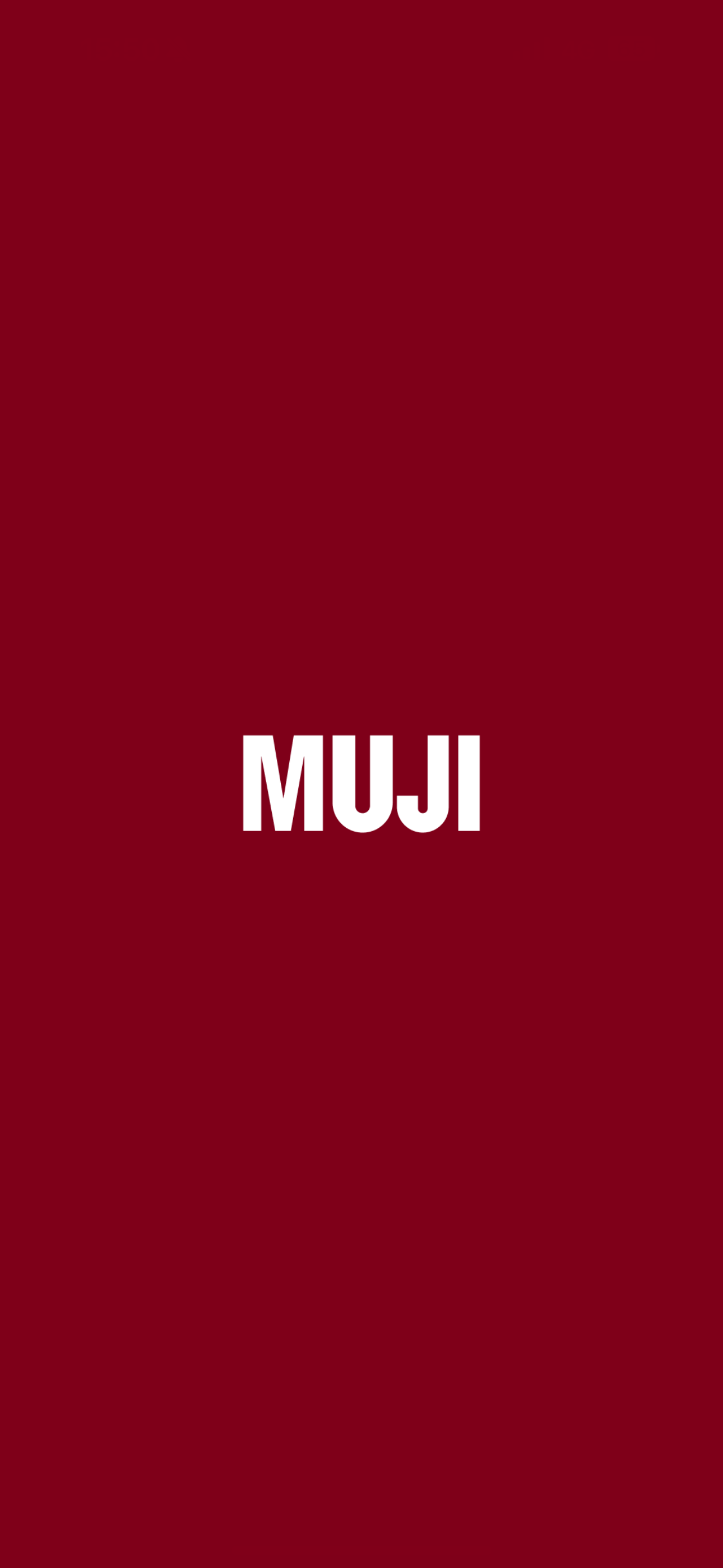 無印良品 MUJI passport のトップ画面