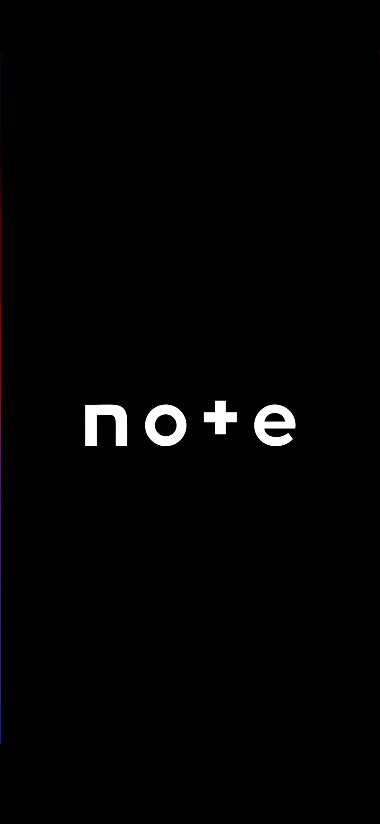 note のトップ画面