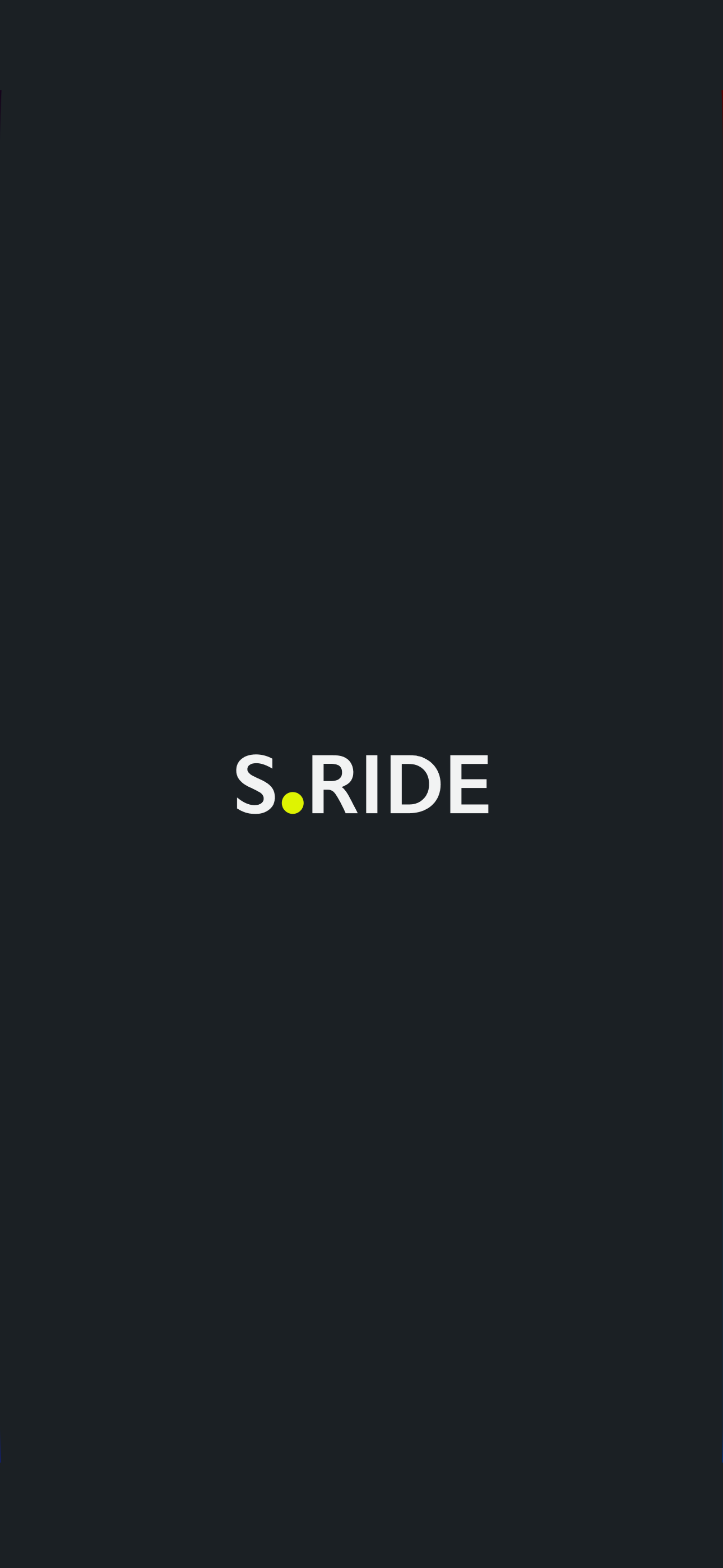 S.RIDE のトップ画面