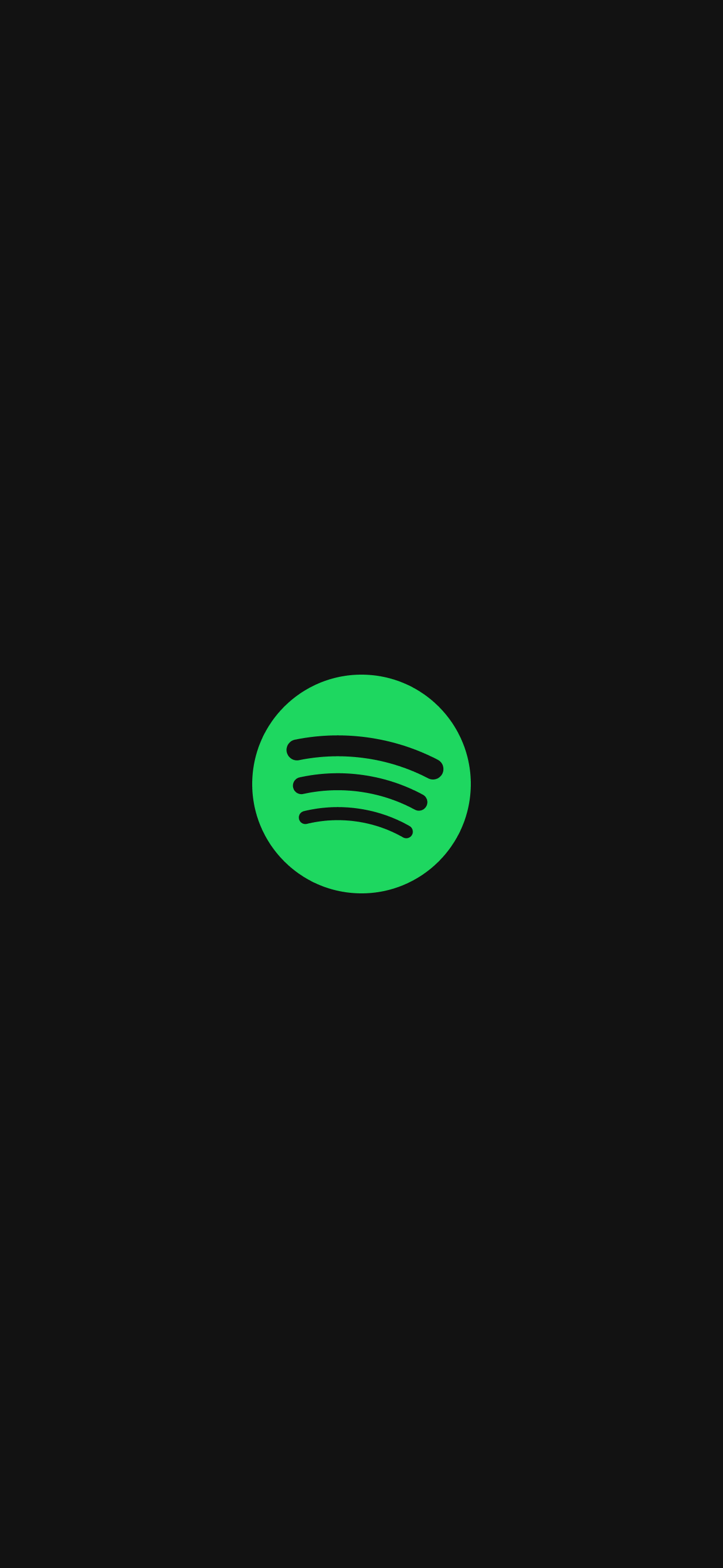Spotify のトップ画面