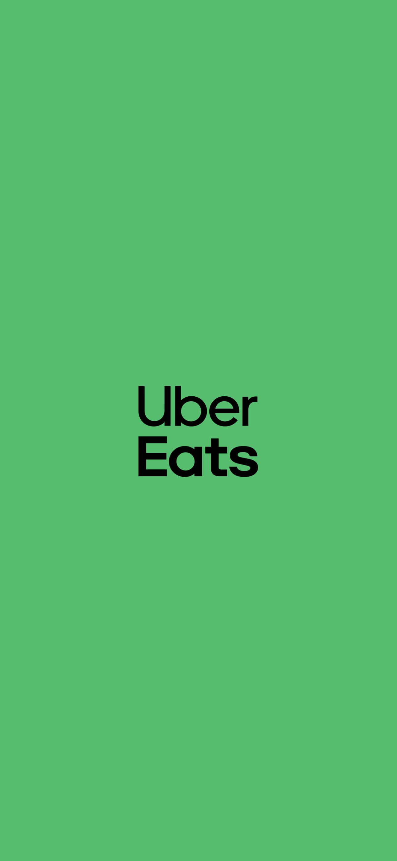 Uber Eats のトップ画面